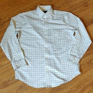 EUC blue and yellow check dress shirt
